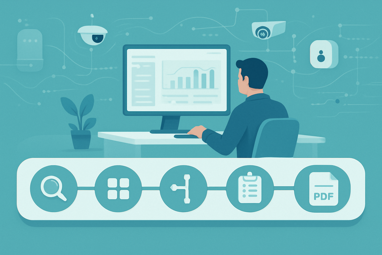 Five-phase streamlined compliance workflow from asset identification to Declaration of Conformity