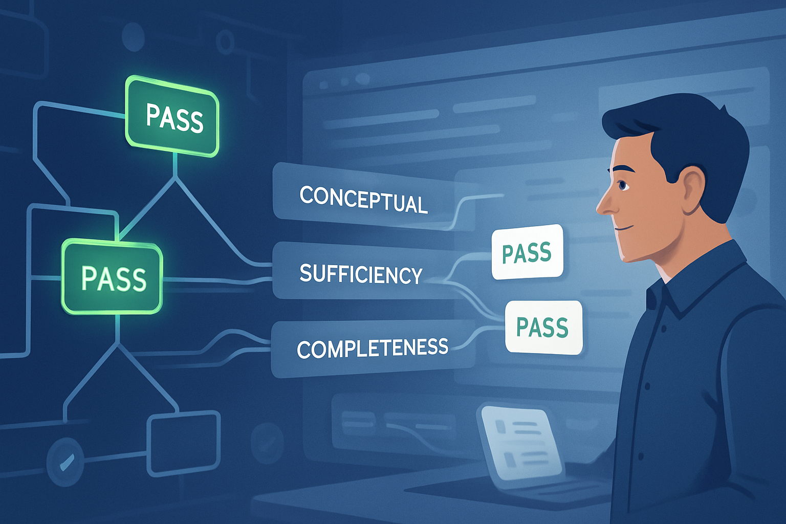 AI-guided decision trees and automated test plan verdicts for EN 18031 assessments